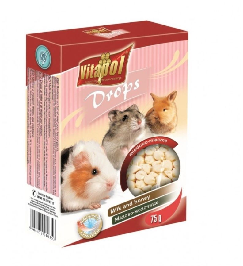 Vitapol dropsy dla gryzoni I królików  różne smaki