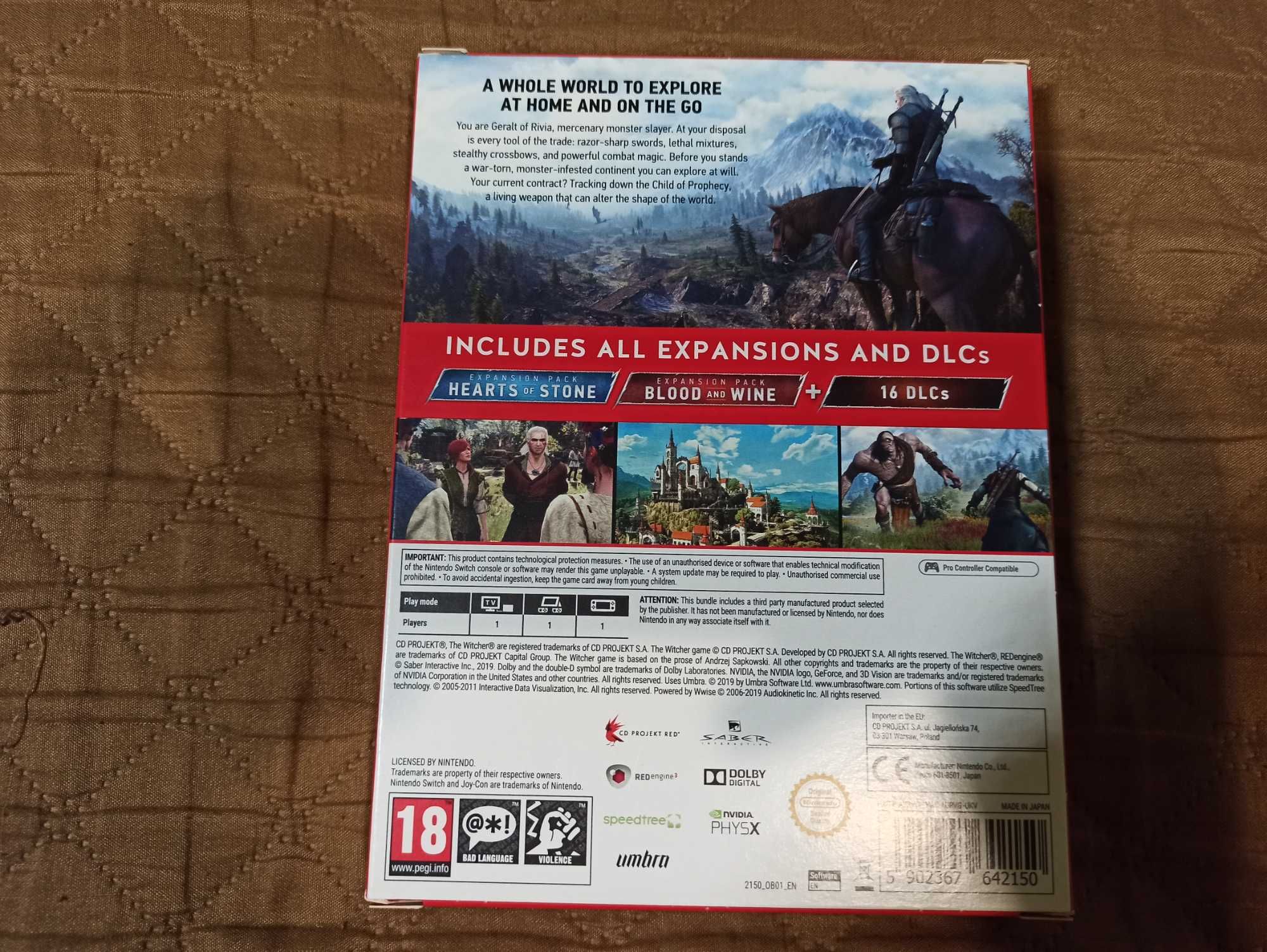 Гра для nintendo switch the witcher 3 complete edition, Відьмак 3