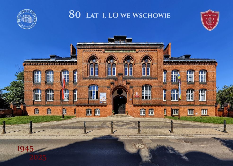 Wschowa Liceum 2 kartki pocztowe