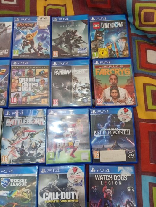 Lote de jogos ps4