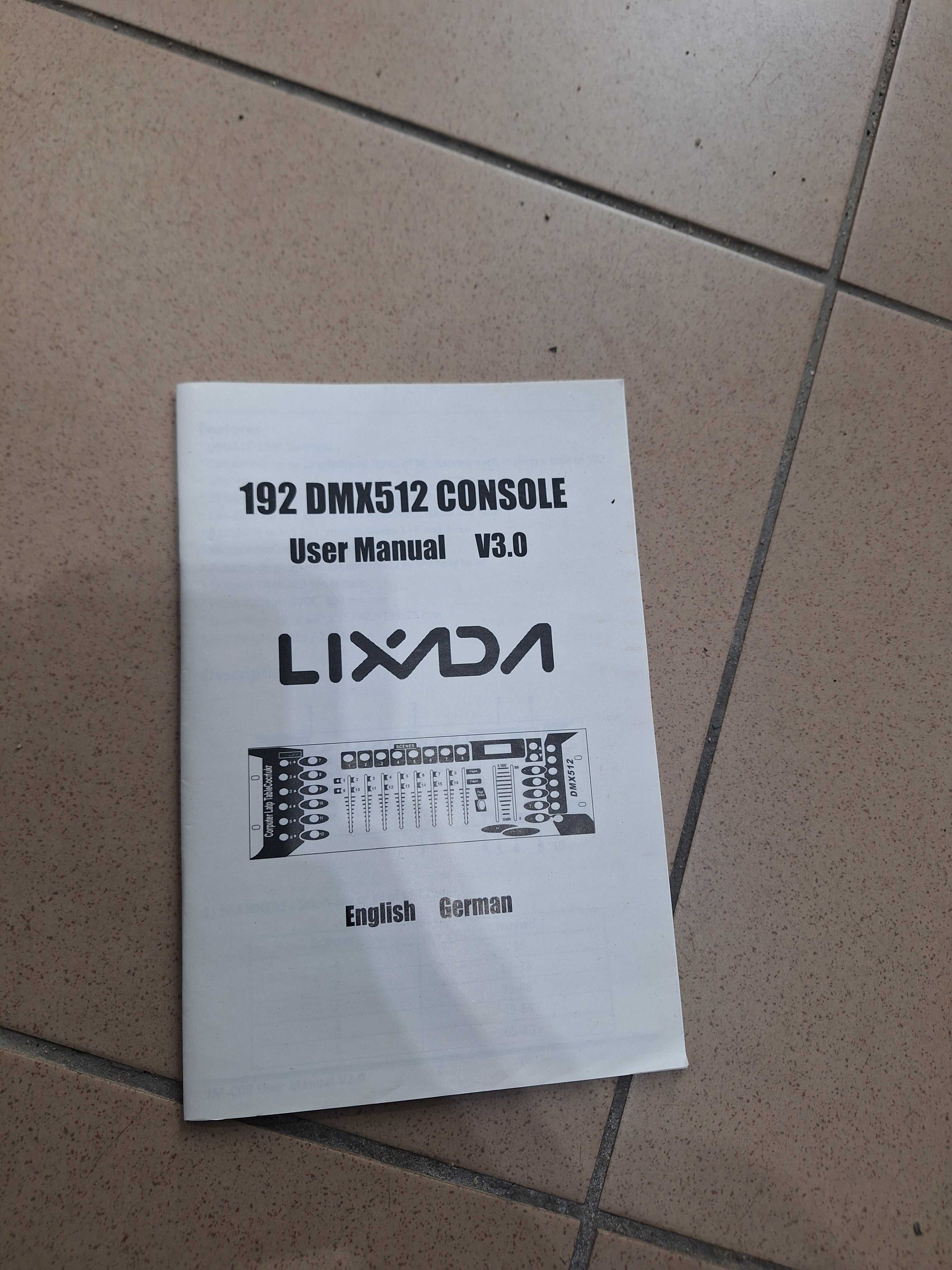 ZADBANY Sterownik Lixada DMX-192 DMX512 JM-C08 kontroler do świateł