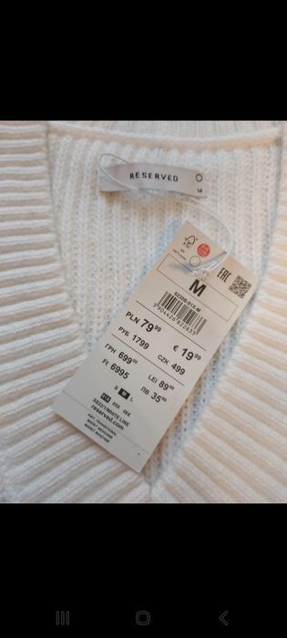 Biała damska kamizelka Reserved