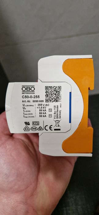 Ogranicznik przepięć ochronnik OBO BETTERMANN c50, V50-3+NPE-280