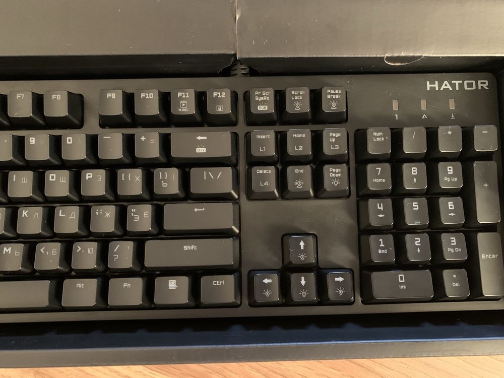 Клавіатура Rockfall Mechanical Hator RGB