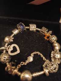 Pulseira Pandora original com 14 contas