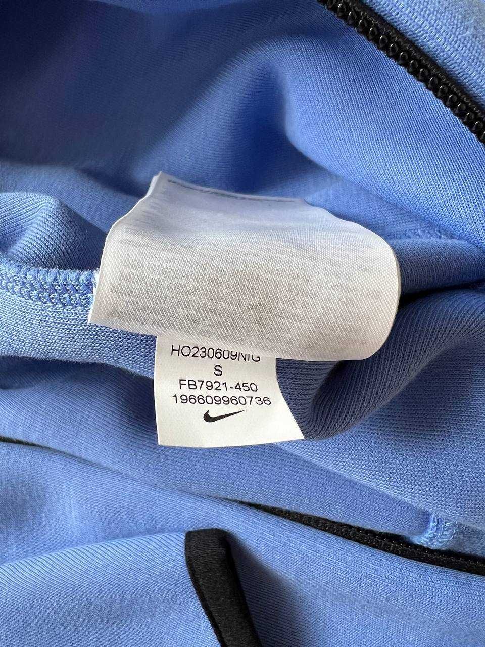 ОРИГІНАЛ! Кофта Nike Tech Fleece Fz Wr Light Blue S M | FB7921-450