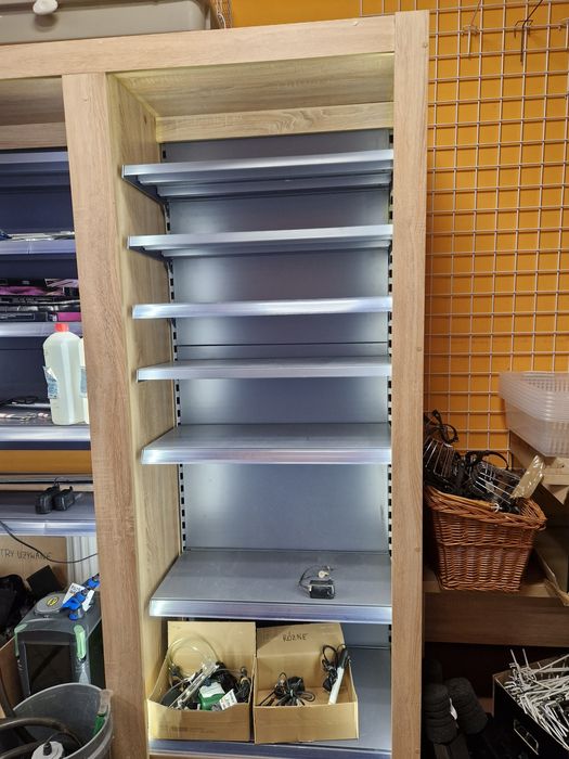 Regał metalowy modułowy składany lady regały sklepowe magazynowe meble