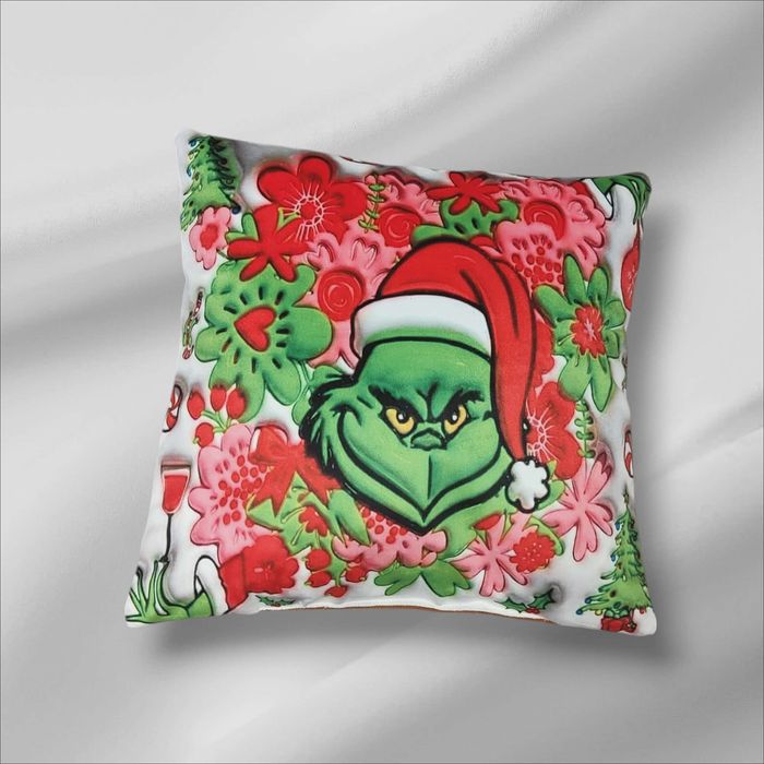 Nowa poduszka dekoracyjna świąteczny wzór welurowa 40 x 40 cm
