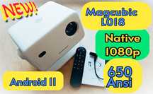 ТОП! Проектор Magcubic L018 1080p 650Ansi Android 11 1/8gb автофокус