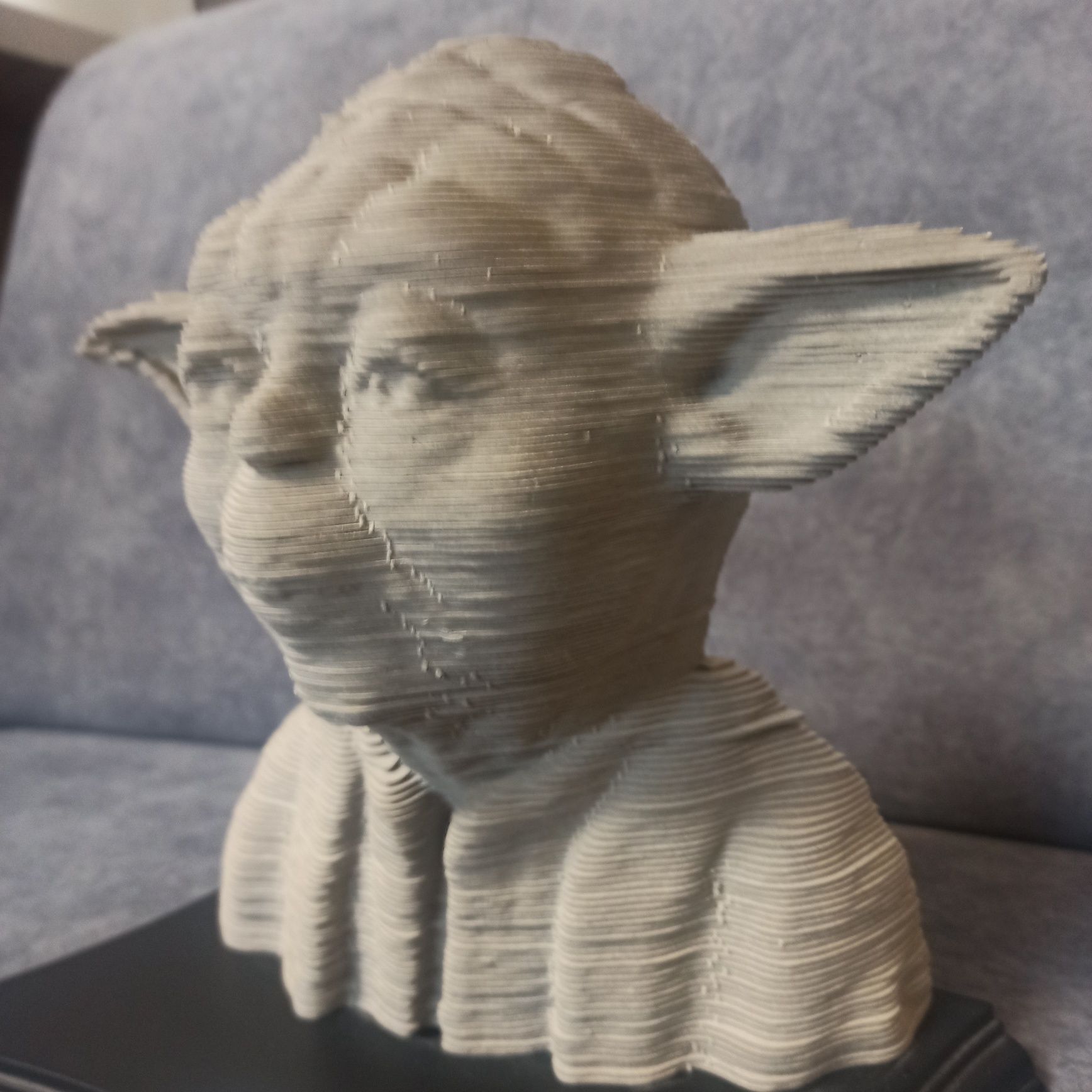 Popiersie Yoda puzzle 3D