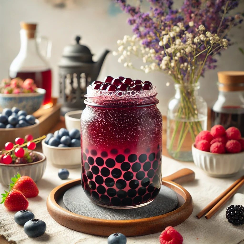Солодкі кульки Bubble Tea, сиропи, топінги, трубочки, стакани, кафе