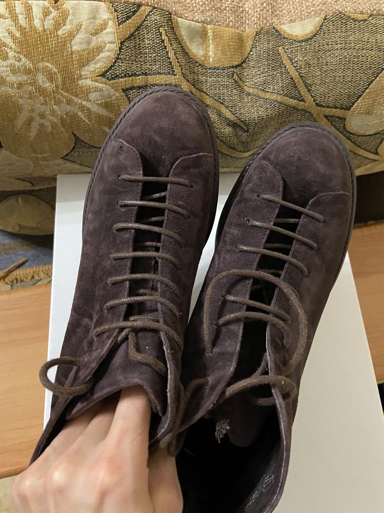 Respect обувь ботинки черевики демисезон, фіолетові замшеві