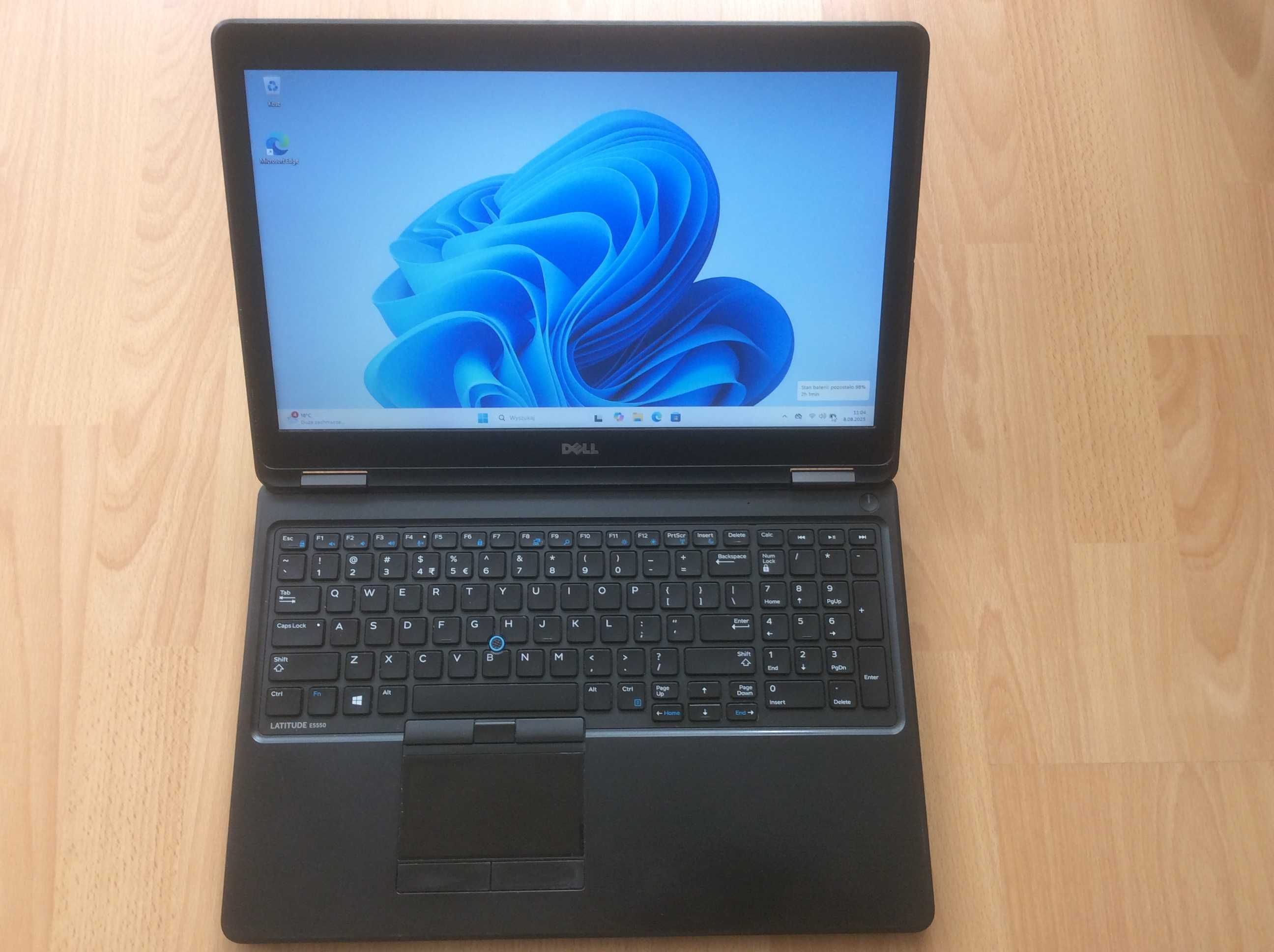 DELL E5550 i3 4x2,1GHz/SSD256GB/RAM8GB DDR3/Bat2h/Windows11PRO