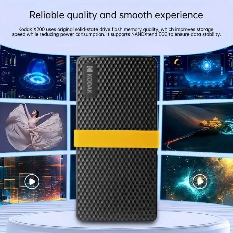 Dysk zewnętrzny SSD Kodak Portable X200 1TB USB-C 3.1
