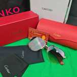 Okulary zestaw komplet unisex Cartier złoto b monogram Premium
