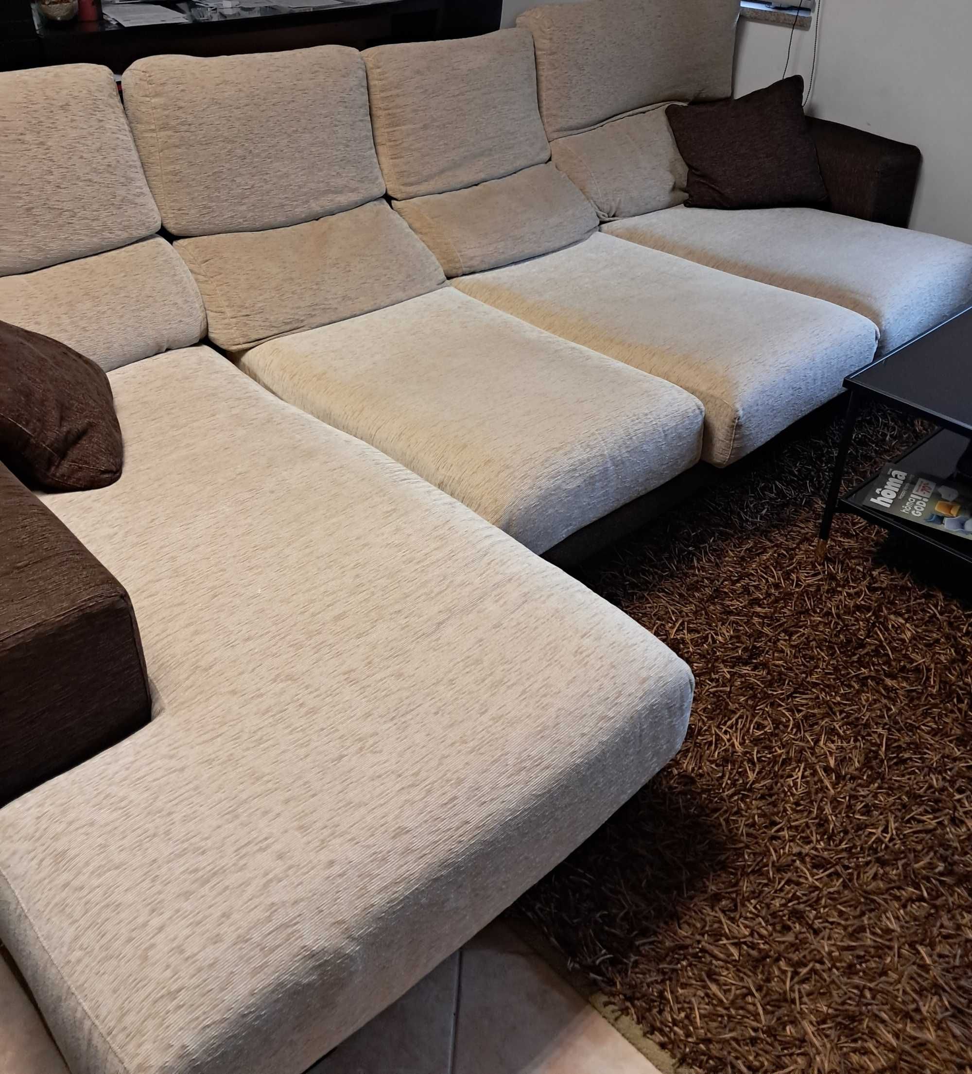 Sofá de 4 lugares reversíveis - Chaise Loung