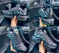 Мужские кроссовки Nike Air Max Plus Tn Black Silver Green Strike
