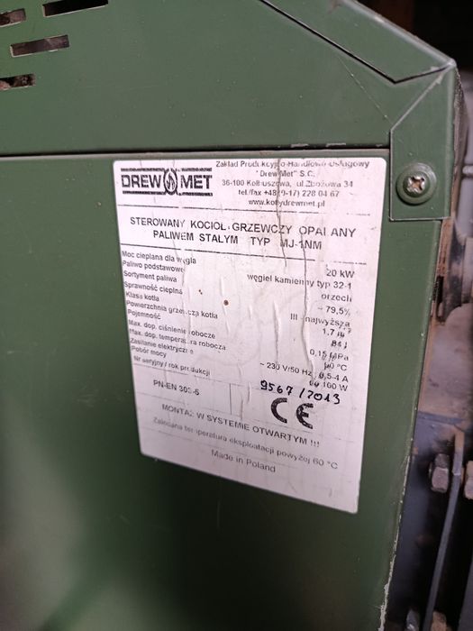 Części kotła co Drew Met