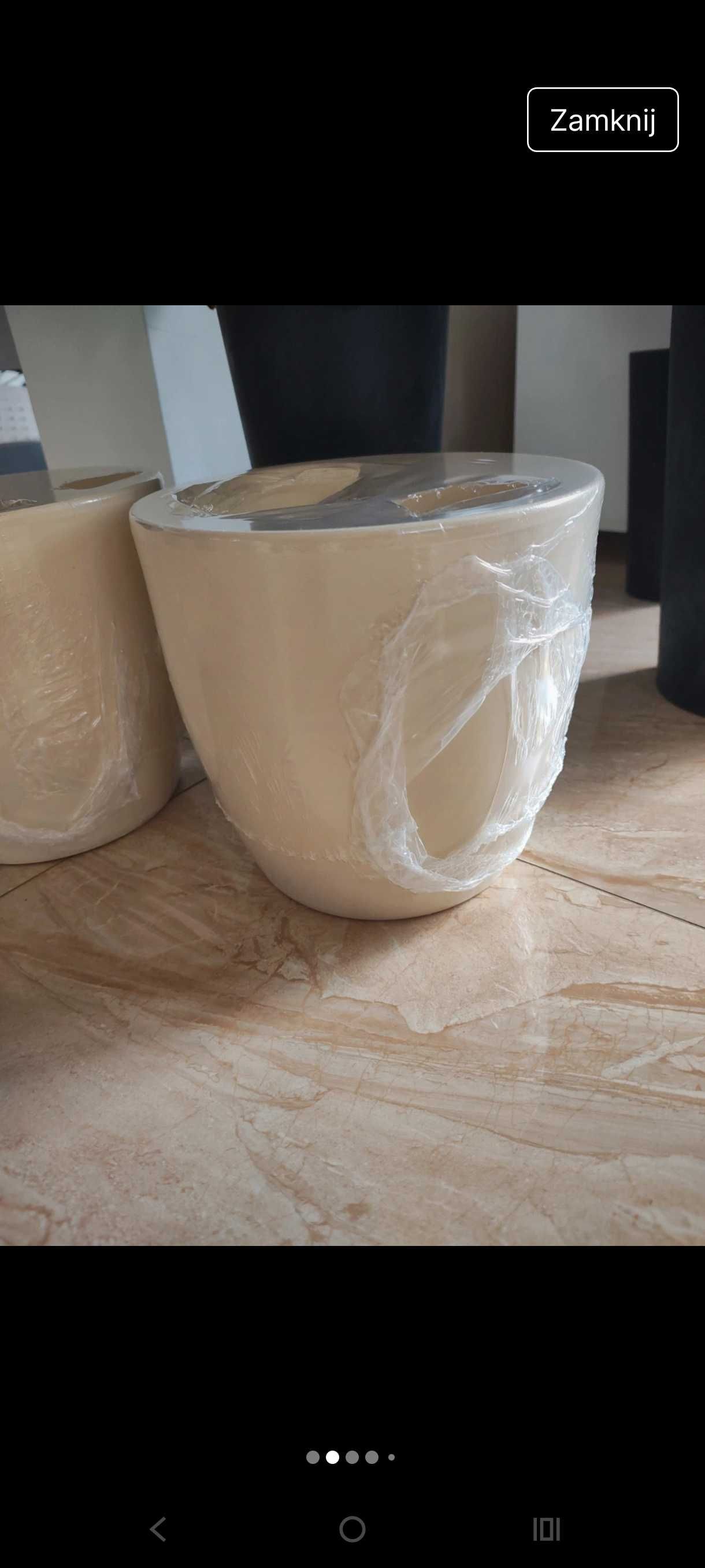 Duże donice ceramiczne 26cm
