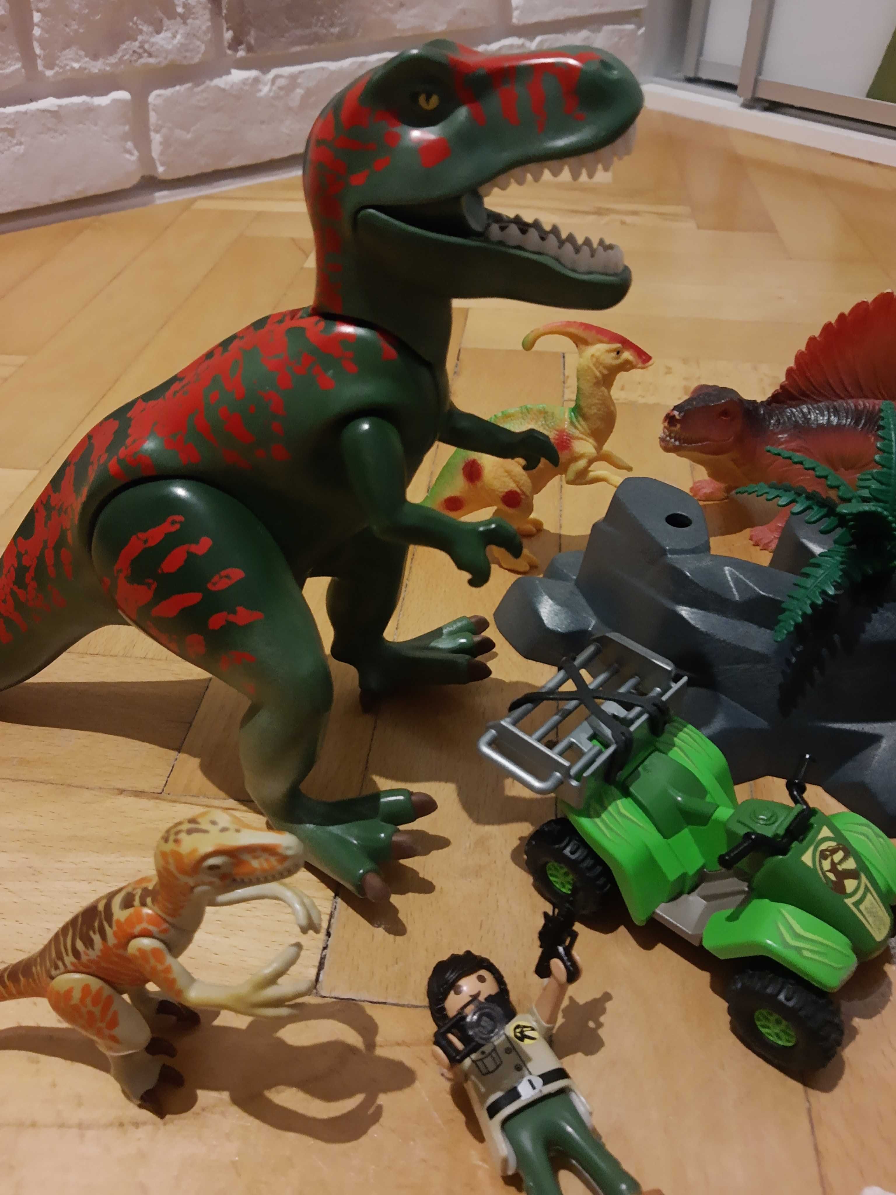 Playmobil 70632 atak t-rex gratis dinozaury