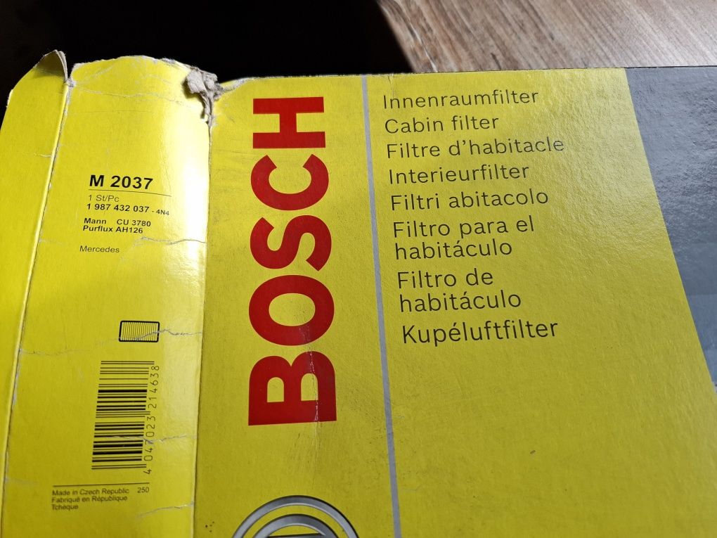 Filtr kabinowy Bosch M2037