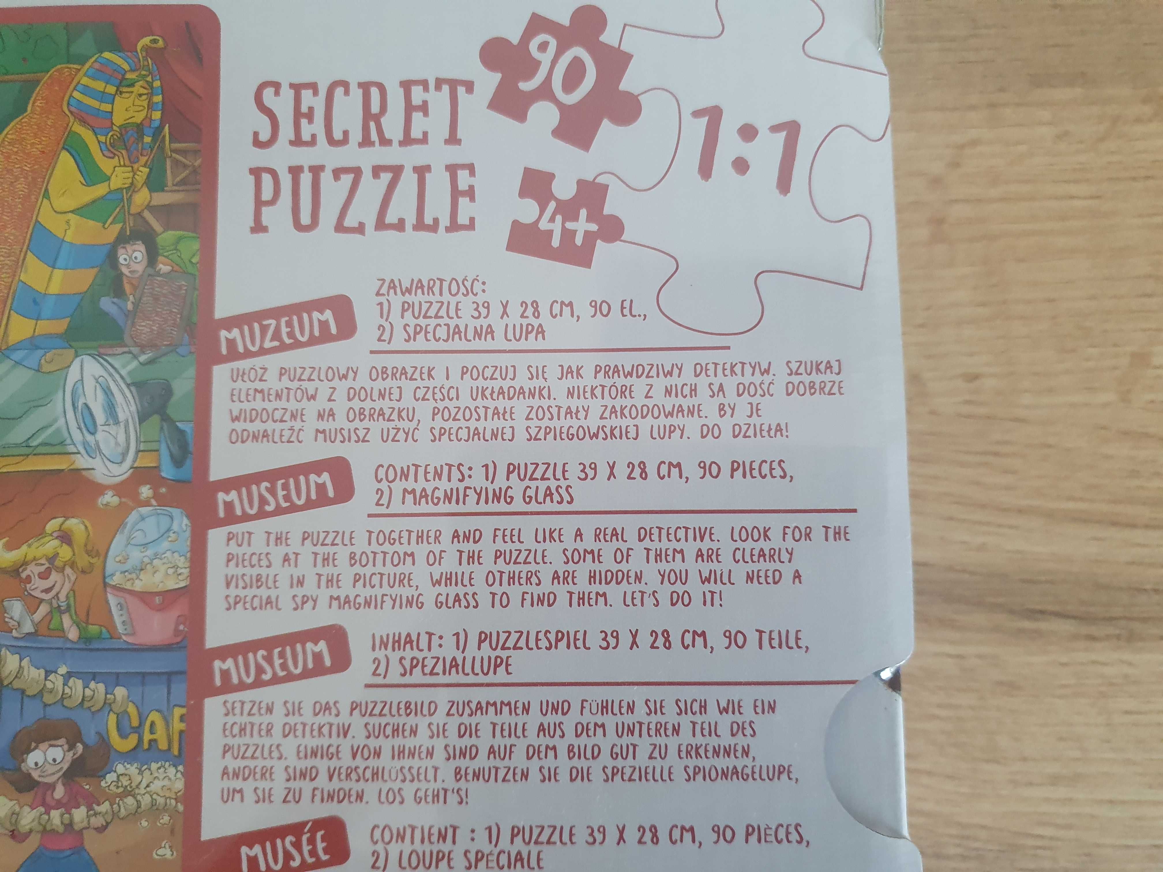 Secret Puzzle 90el + lupa