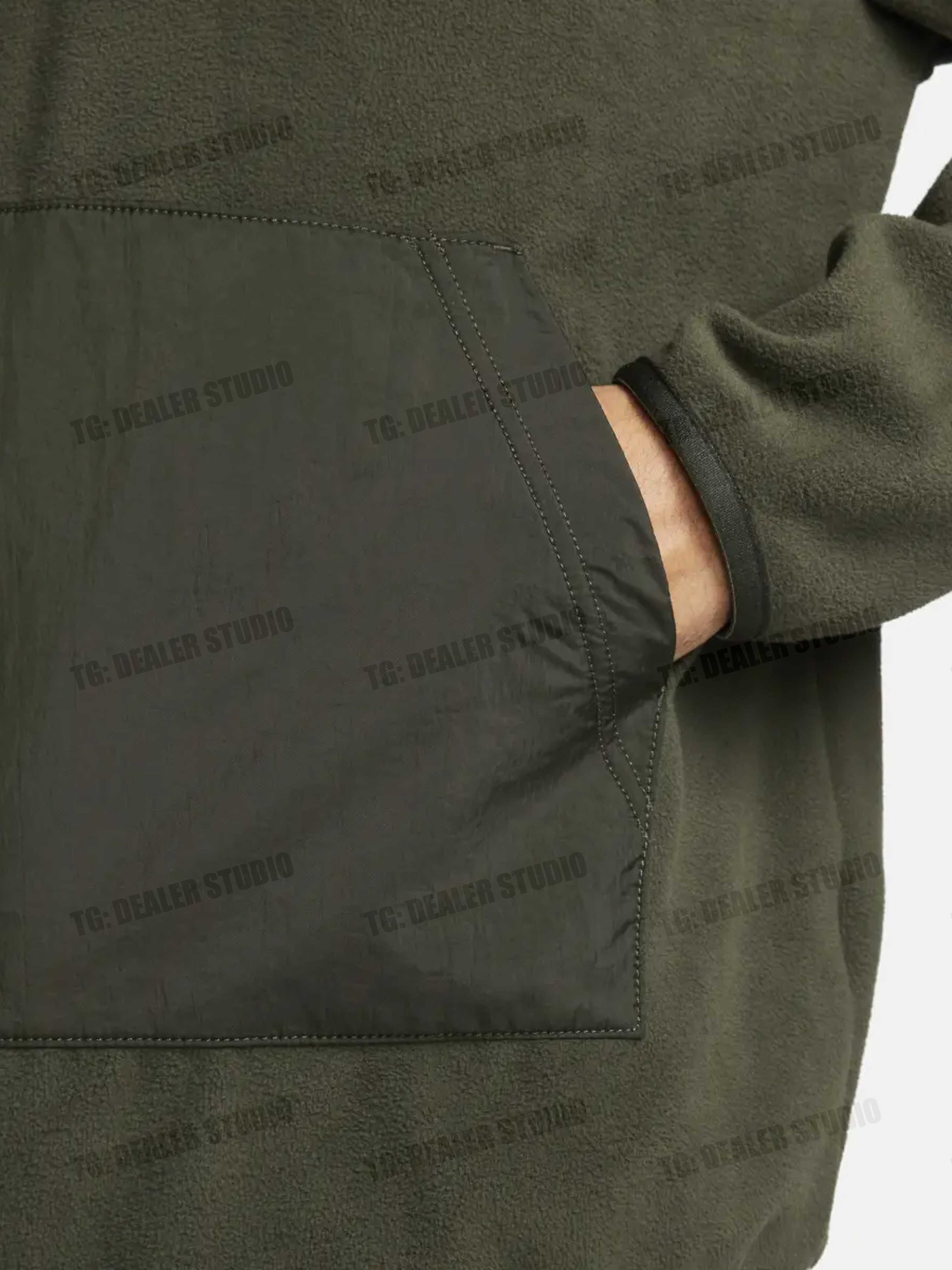 Світшот флісовий Nike Mens Fleece 1/2-zip Top Green | Флисовый свитшот