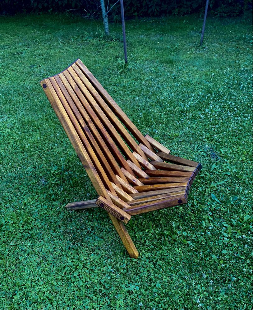 Ultrawygodne Krzesło ogrodowe skladany fotel leżak ogrodowy