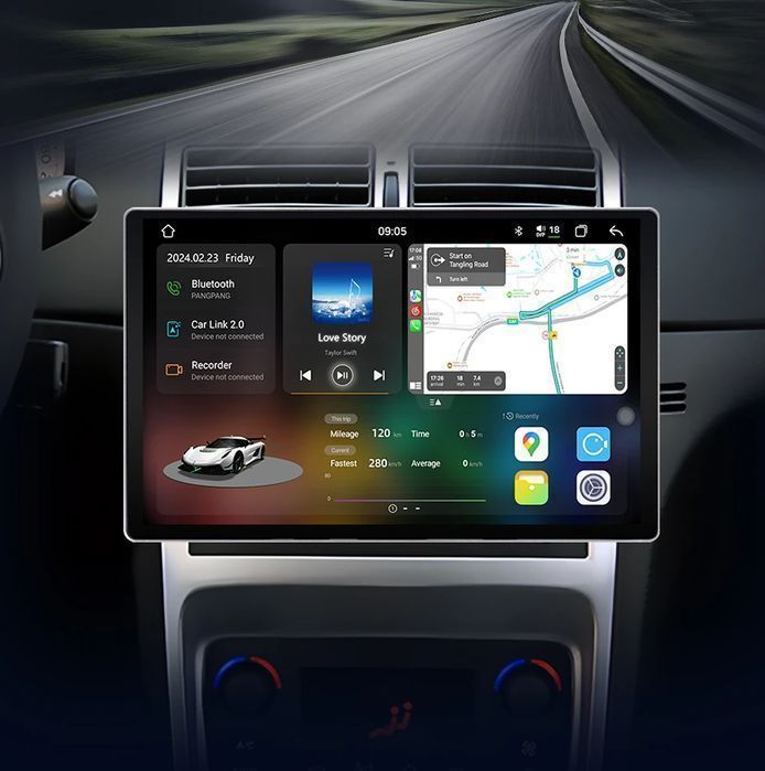 Radio dla Peugeot 307 od 2002 - 2013 – CarPlay i Android Auto, 2-DIN