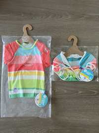 T-shirt e fralda para a praia ou piscina com proteção UV