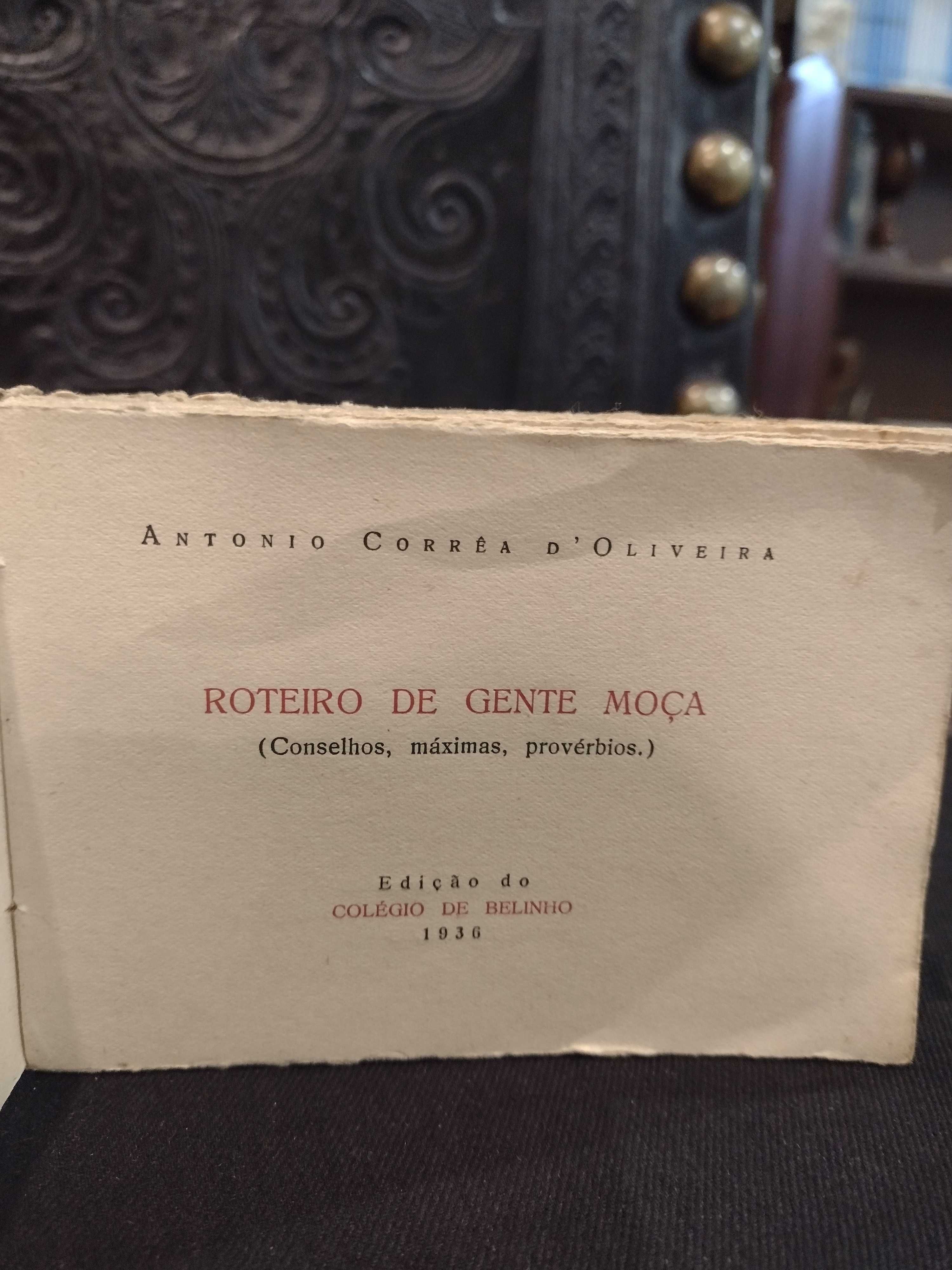 Roteiro de Gente Moça 1936 António Correa D´Oliveira