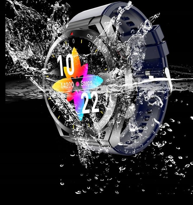 Smartwatch Zegarek Temperatura Ciała Pomiar Cukru Glukoza 3 Paski Hrv