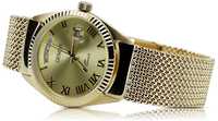 Zegarek z bransoletą damski unisex 14k 585 Geneve mw013ydg&mbw014yo-fW