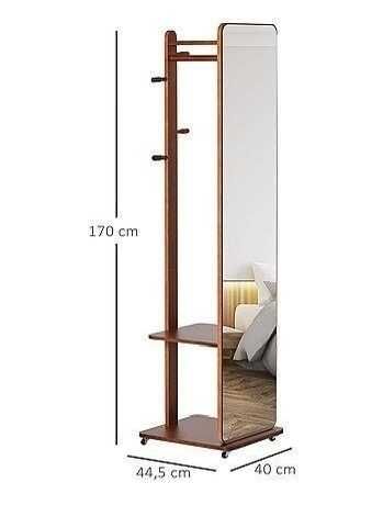 Дзеркало-вішак з натурального дерева