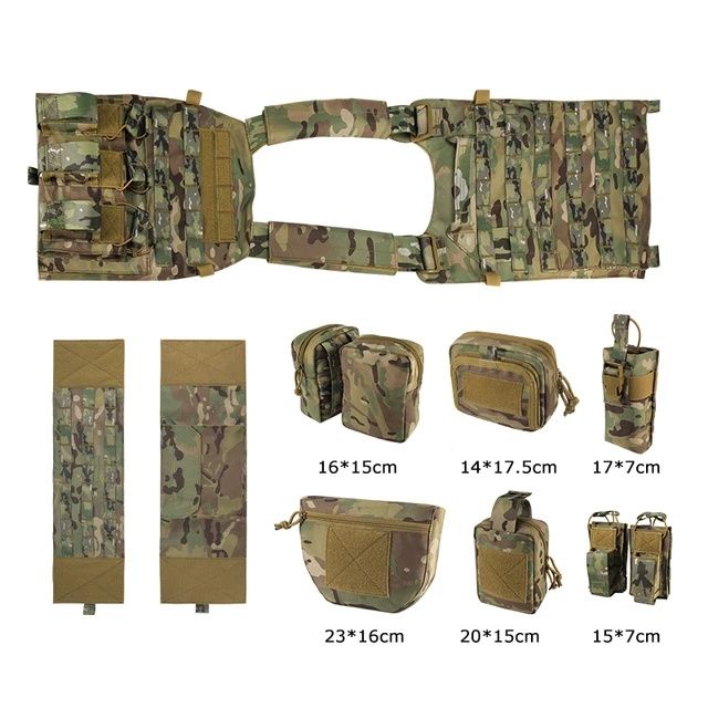 Плитоноска жилет якеда YAKEDA мультикам/multicam