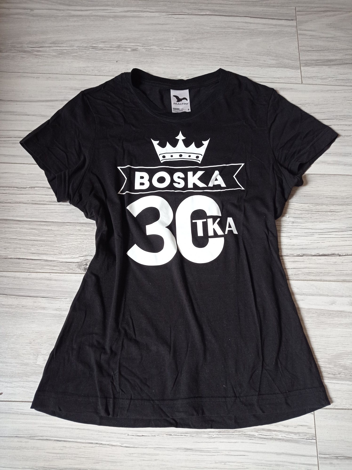 Koszulka urodzinowa 30 lat / boska 30tka Rozm S