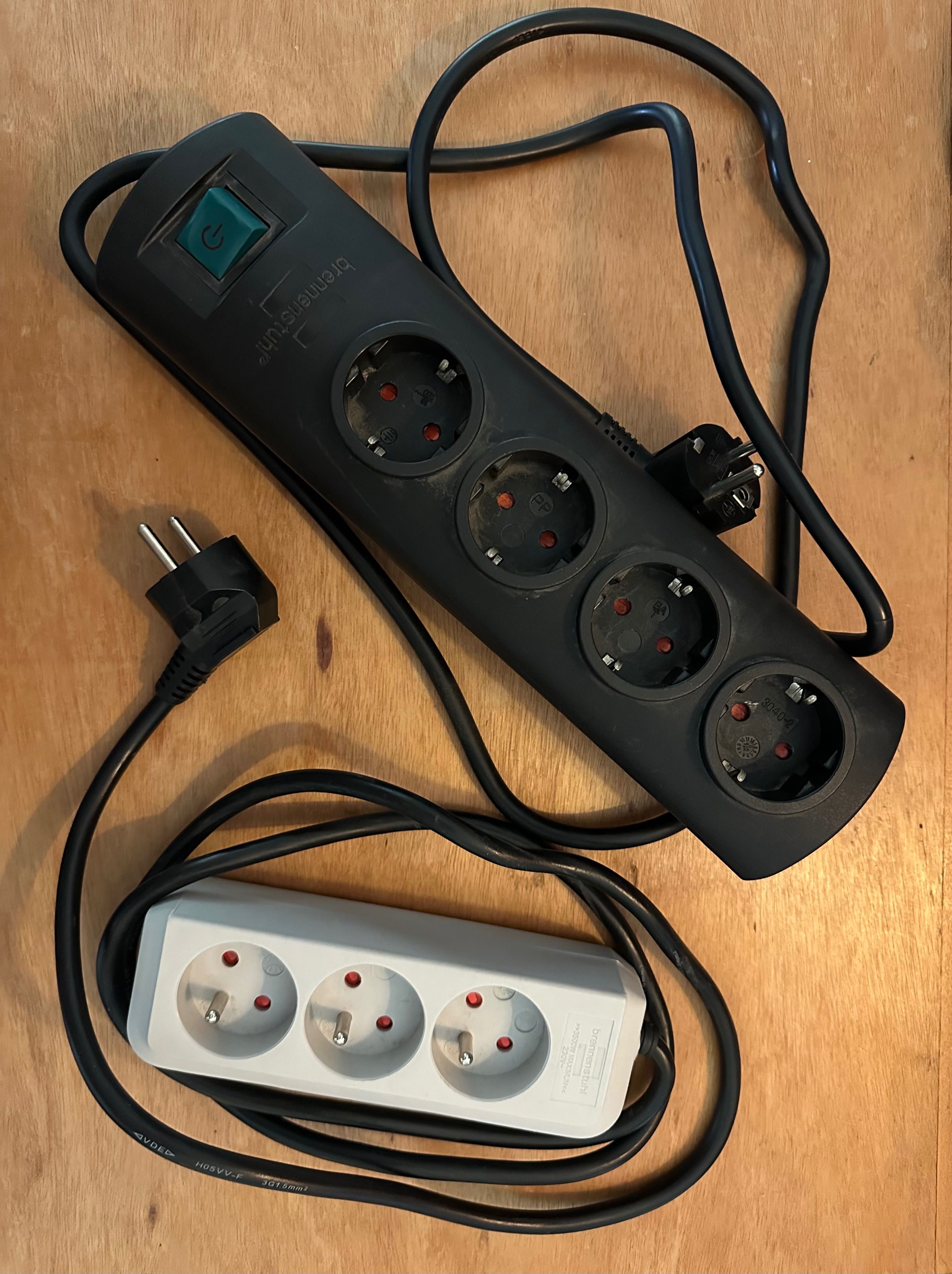 4 extensões elétricas
