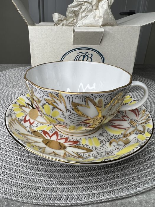 Чайная пара ЛФЗ золотые ромашки