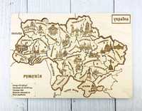 Пазл з дерева "Карта України"