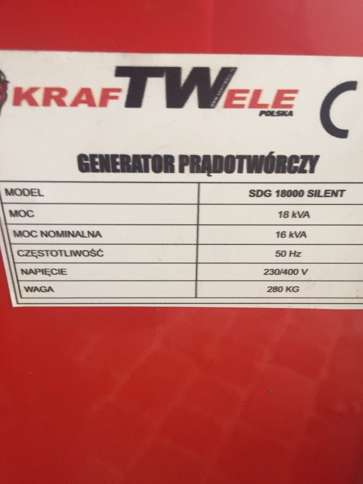 Дизельний генератор KrafTWele SDG 18000 Silent