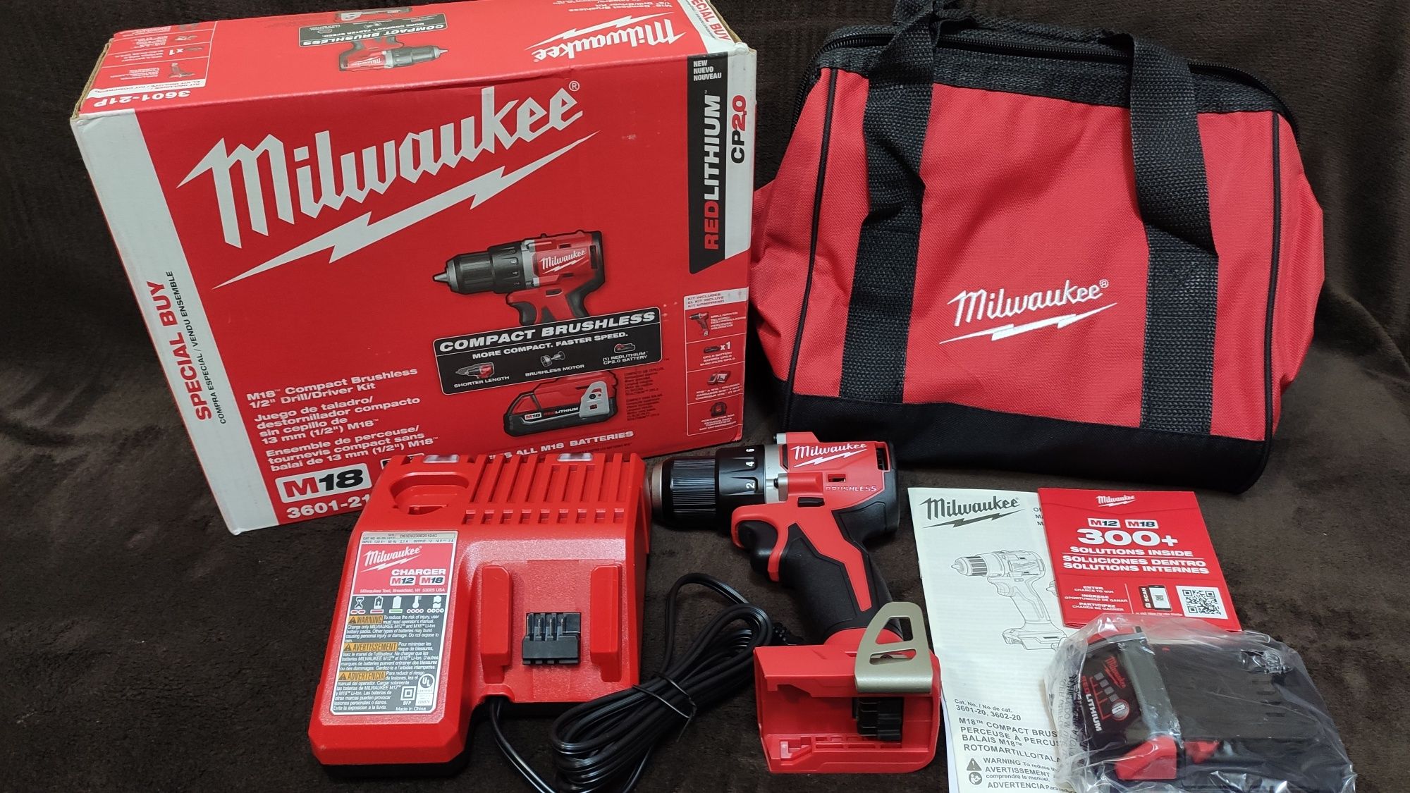 Milwaukee M18 3601-21P Безщітковий дриль шуруповерт