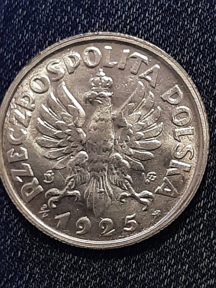 Śliczna kopia monety 5 zł konstytucja