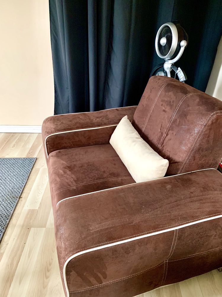 Fotel Tina Sofa Fotele 2 szt. brązowe Salon biuro