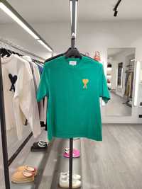 Футболка AMI Paris Ami de Coeur Lurex T-Shirt Green