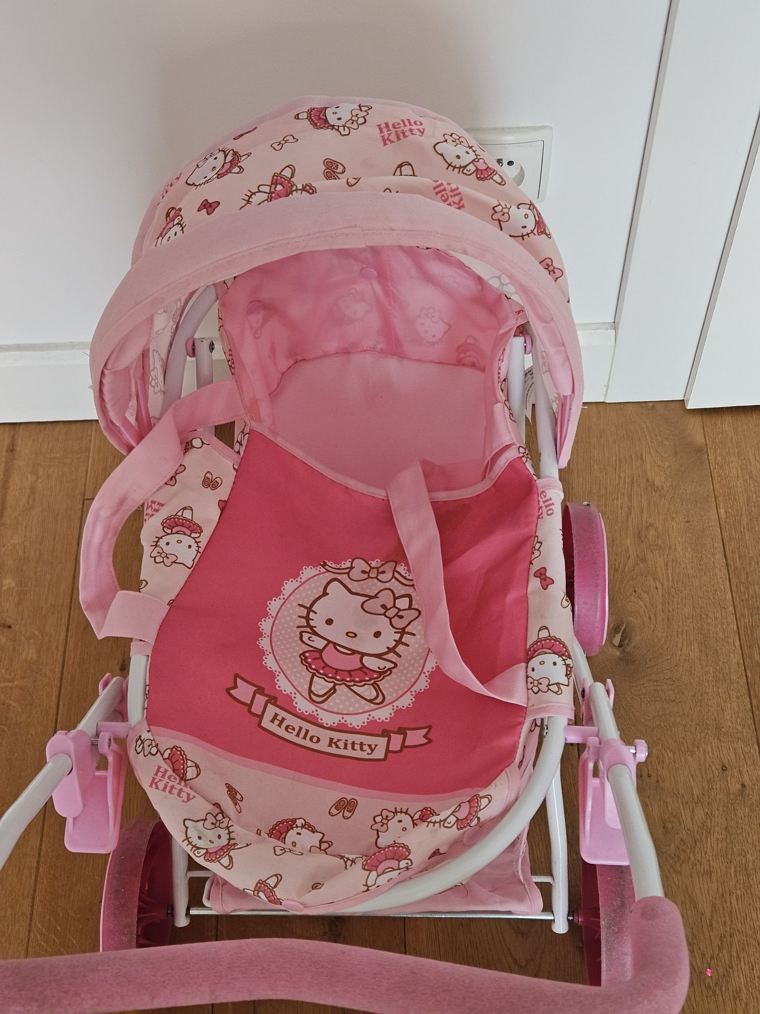 Wózek dla lalek Hello Kitty,  różowy