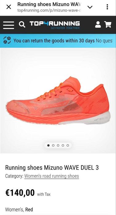 Беговые женские кроссовки Mizuno Wave Duel 3 Оригинал