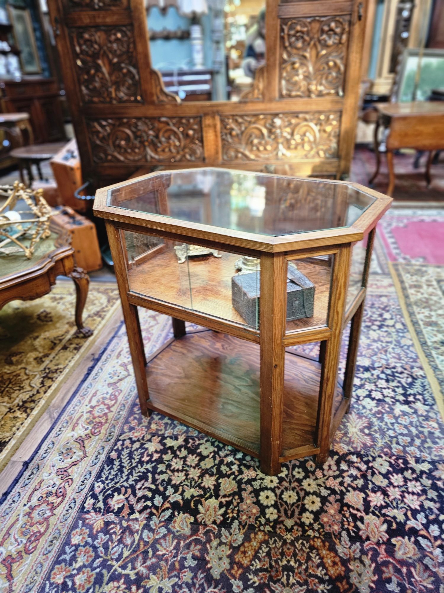 Ława gablotka stolik barek Art Deco #1618  Stylowy Węgrów
