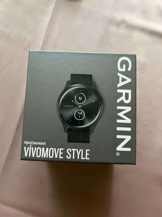 Garmin Vivomove Style – Czarny z Grafitowym Paskiem