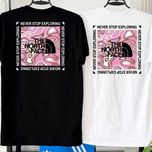 Футболка The North Face PinkBox • Чорний, Білий • TNF рожевий квадрат