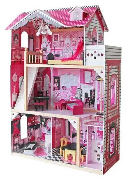 Кукольный домик, домик для кукол деревянный Барби Вилла Барселона